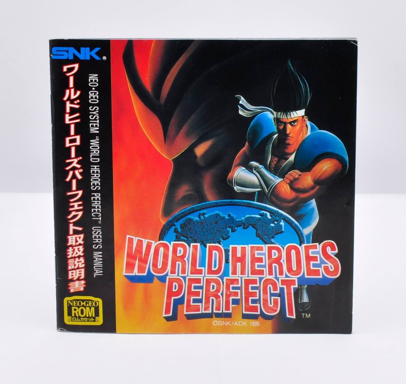 WORLD HEROES PERFECT Moderate Sun Fading on Spine Neo Geo NEOGEO